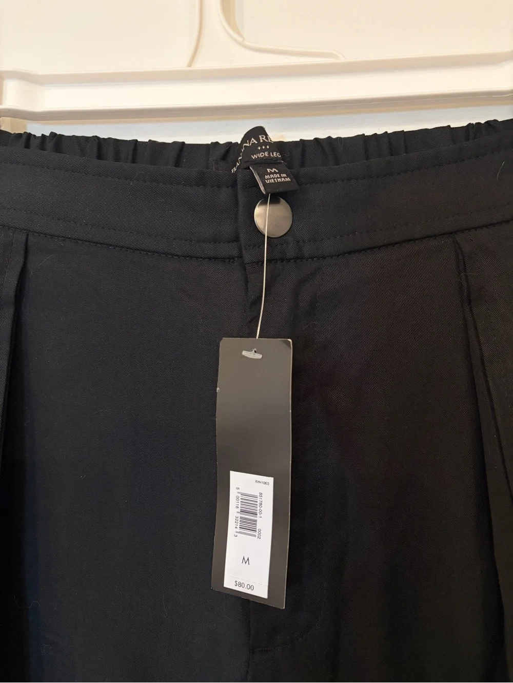Banana Republic Black Wide-Leg Casual Pants